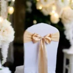 Décoration de chaises de mariage, baptême, noeuds pour chaises de cérémonie laïque