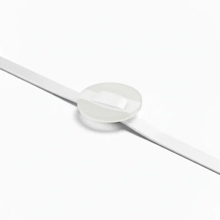 Bracelet de mariage en ruban – Support DIY – Blanc