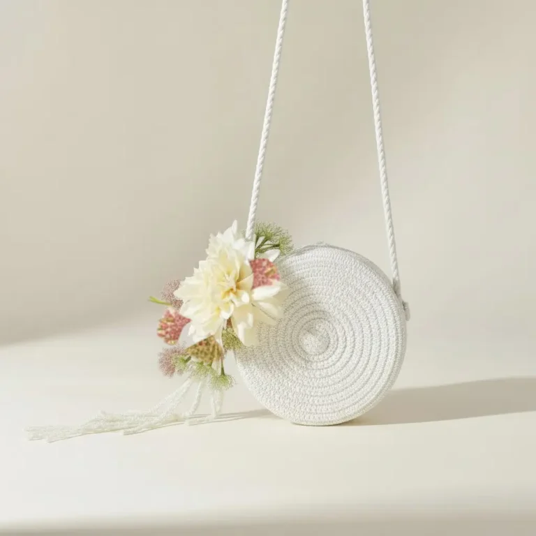 Pochette de mariage pour femme – Blanc